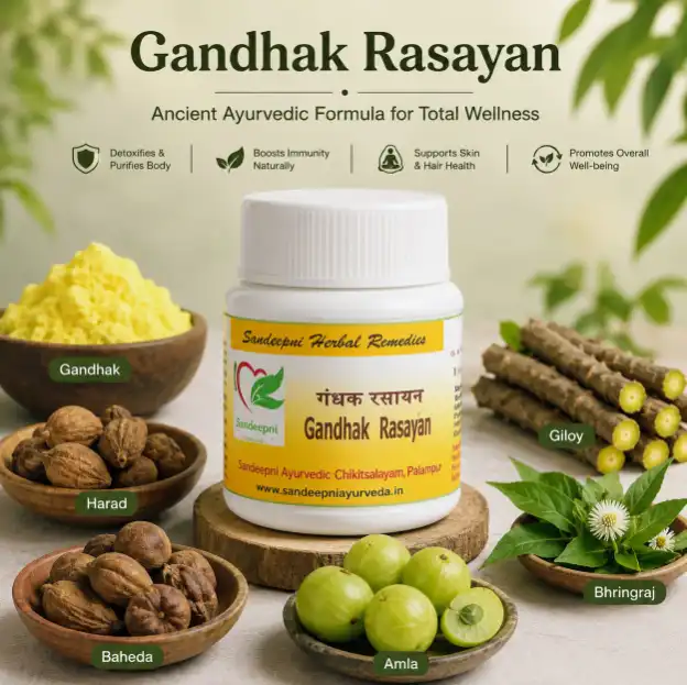 Gandhak Rasayan by Sandeepni Ayurveda | Advanced Ayurvedic Skin & Wellness Support