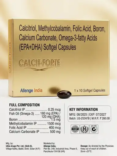 Calcit-Forte| Complete Bone, Joint, and Nerve Care Formula