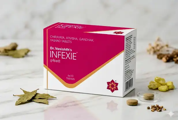 Infexie Tablets: Ayurvedic Blood Purifier, Anti-Bacterial & Anti-Fungal Medicine