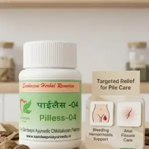 Pilless 04 Ayurvedic Capsules | Fast Relief from Bleeding Hemorrhoids, Pain & Burning