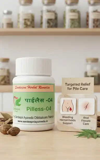 Pilless 04 Ayurvedic Capsules | Fast Relief from Bleeding Hemorrhoids, Pain & Burning